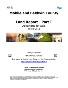 Mobile and Baldwin County Land Report - Part I Advertised for Sale