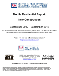 Mobile Residential Report: New Construction September 2012 - September 2013