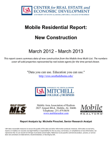Mobile Residential Report: New Construction March 2012 - March 2013