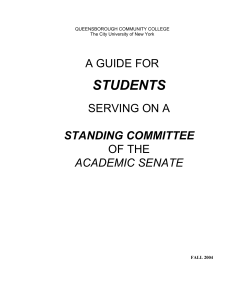 STUDENTS  A GUIDE FOR SERVING ON A
