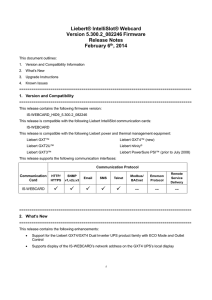 Liebert® IntelliSlot® Webcard Version 5.300.2_082246 Firmware Release Notes