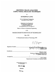 GROWING  CRACK  ANALYSES SUNGHWAN  JUNG