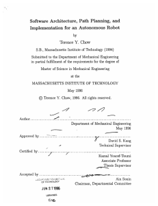 Software  Architecture,  Path Planning,  and