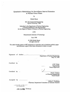 Quantitative Methodology  for  Surveillance  Interval Extension by