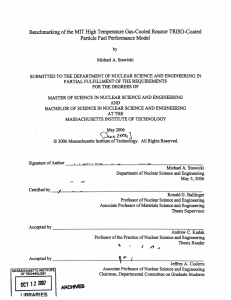 MIT High Particle  Fuel Performance  Model