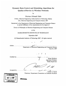 Dynamic  Rate-Control  and  Scheduling  Algorithms ... Quality-of-Service  in  Wireless  Networks