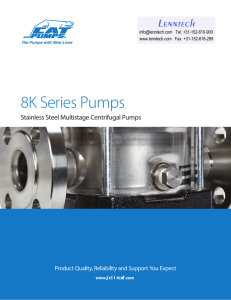 8K Series Pumps Lenntech Stainless Steel Multistage Centrifugal Pumps