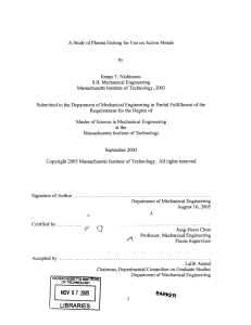 A by Keane  T. Nishimoto S.B.  Mechanical  Engineering