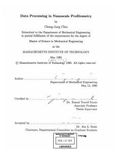 Data  Processing  in Nanoscale Profilometry Cheng-Jung  Chiu