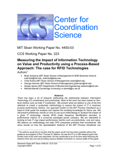 Measuring the Impact of Information Technology