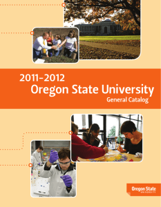 Oregon State University 2011-2012 General Catalog