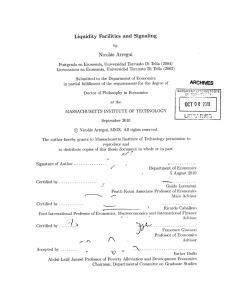 Nicolas  Arregui Liquidity  Facilities  and  Signaling