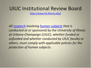 UIUC Institutional Review Board