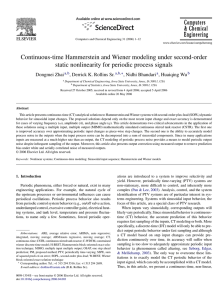 Continuous-time Hammerstein and Wiener modeling under second-order