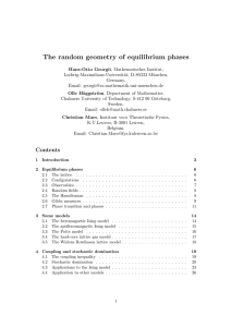 The random geometry of equilibrium phases