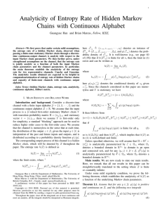 Analyticity of Entropy Rate of Hidden Markov Chains with Continuous Alphabet