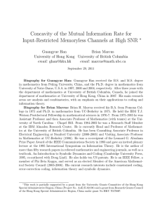 Concavity of the Mutual Information Rate for