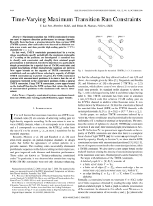 Time-Varying Maximum Transition Run Constraints , Member, IEEE