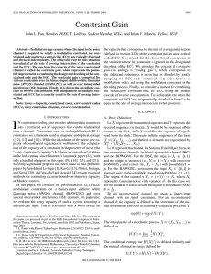 Constraint Gain , Member, IEEE