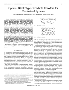 Optimal Block-Type-Decodable Encoders for Constrained Systems , Student Member, IEEE,
