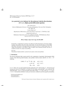 An a posteriori error indicator for discontinuous Galerkin discretizations of