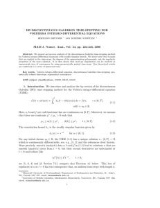 HP-DISCONTINUOUS GALERKIN TIME-STEPPING FOR VOLTERRA INTEGRO-DIFFERENTIAL EQUATIONS