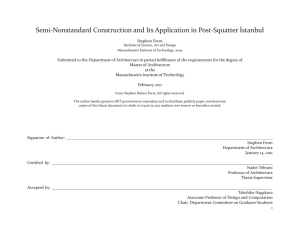 Semi-Nonstandard Construction and Its Application in Post-Squatter İstanbul