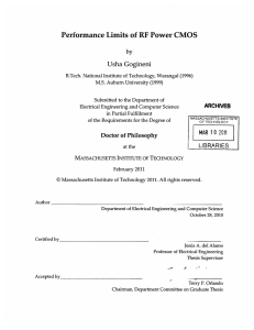 Performance  Limits of  RF Power CMOS by Usha Gogineni ARCHiVES