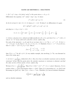 MATH 120 MIDTERM 2 - SOLUTIONS 1. If x and y