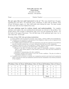 Math 308, Section 101 Final Exam December 16, 2004 Duration: 150 minutes