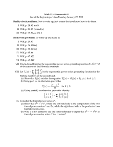 Math 331–Homework #2 Reality-check problems.