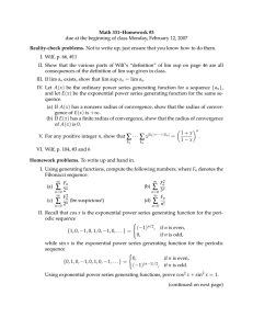 Math 331–Homework #3 Reality-check problems.