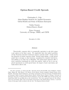 Option-Based Credit Spreads