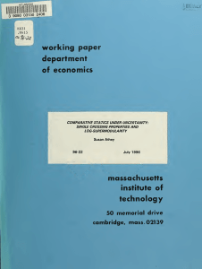 working department paper economics