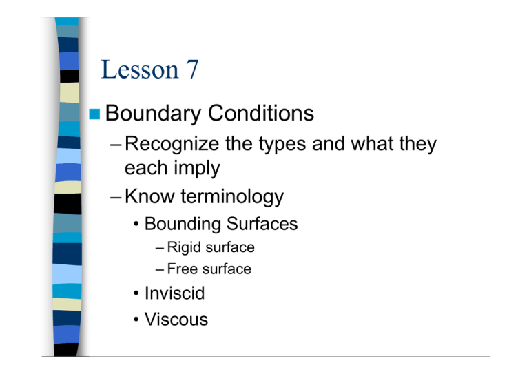 Lesson 7 Boundary Conditions Recognize The Types And What They Each Imply