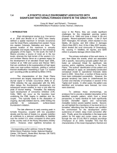 1.4          ... SIGNIFICANT NOCTURNALTORNADO EVENTS IN THE GREAT PLAINS