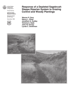Response of a Depleted Sagebrush Steppe Riparian System to Grazing