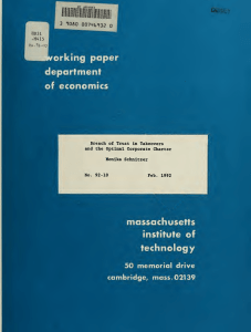 paper department economics technology