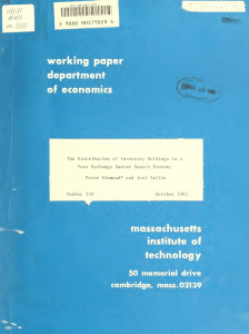 working paper department economics