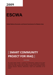 ESCWA 2009 SMART COMMUNITY