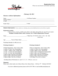 Registration Form February 18, 2012 Parent or Advisor Information: