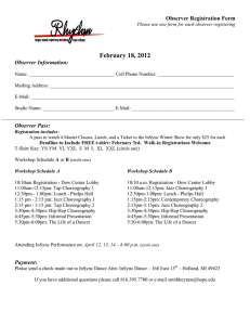 February 18, 2012 Observer Registration Form Observer Information: