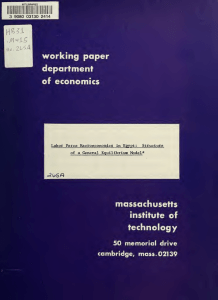 working paper department economics technology