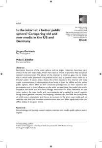 Is the internet a better public sphere? Comparing old and Article