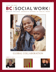 bc social work GLOBAL COLL ABOR ATION B O S T O N