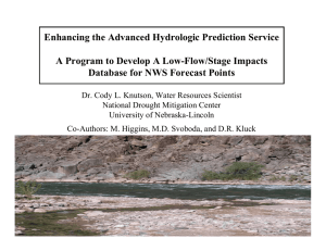 Enhancing the Advanced Hydrologic Prediction Service Database for NWS Forecast Points