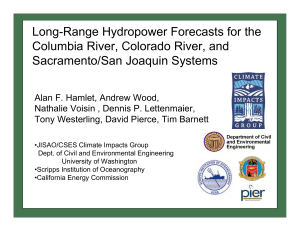 Long-Range Hydropower Forecasts for the Columbia River, Colorado River, and
