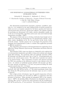 Volume 15, 2011 55 Jishiashvili D., Shiolashvili Z., Makhatadze N., Kiria L.