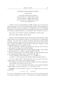 Volume 15, 2011 27 A. Kharazishvili A. Razmadze Mathematical Institute