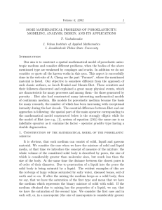 Volume 6, 2002 1 T. Vashakmadze I. Vekua Institute of Applied Mathematics